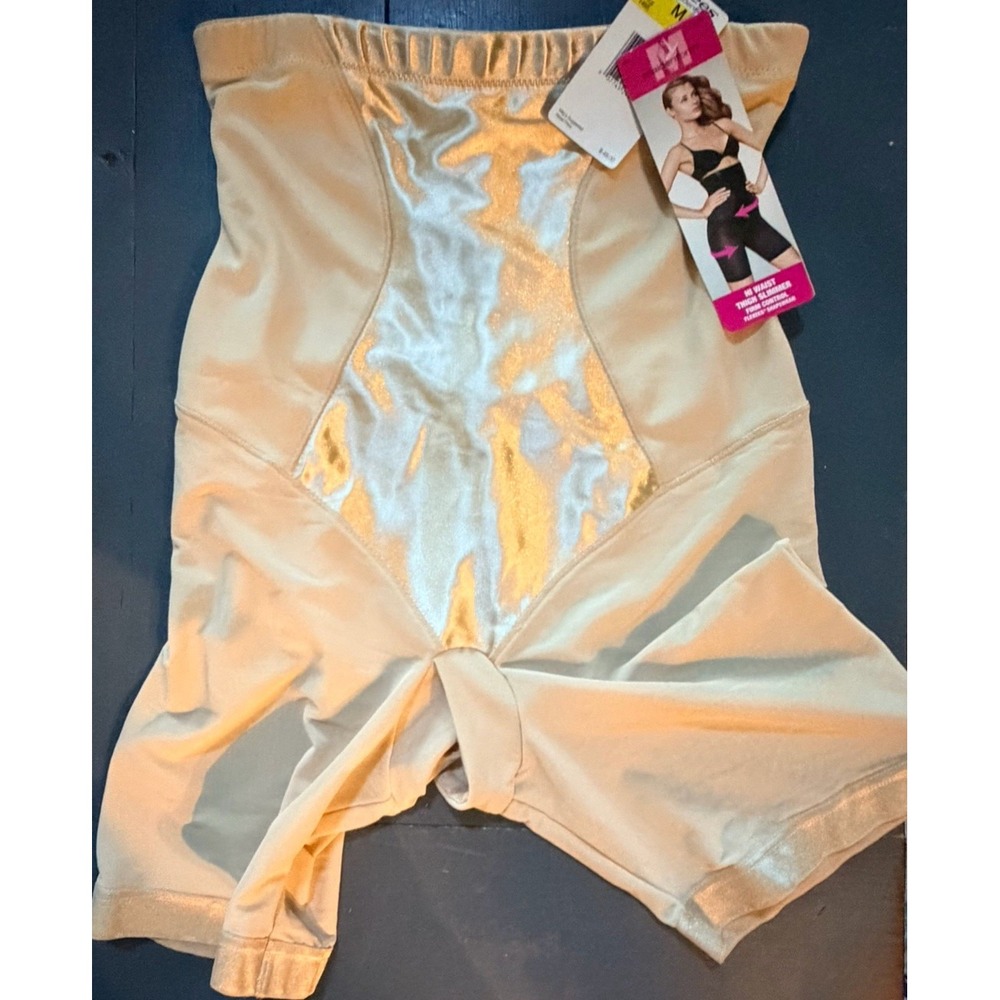 Maidenform Hi-Waist Thigh Slimmer. Beige in Color. Sz. Medium. - Picture 4 of 6